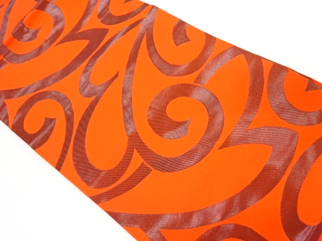 抽象模様織り出し名古屋帯